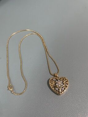 Vintage Heart Shaped Necklace